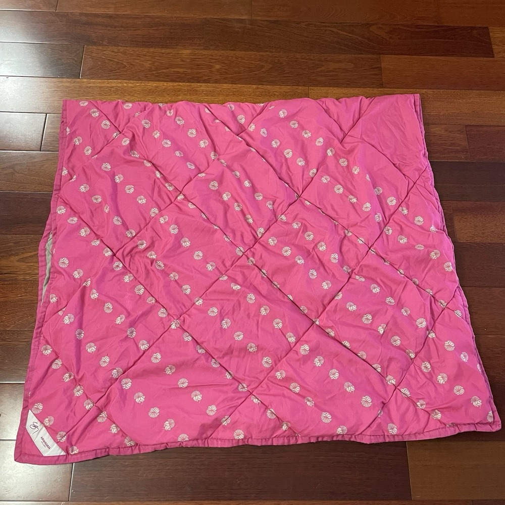 Sig Zane x Hawaiian Airlines Lehua Quilt Blanket Pink 'Auli'ilani Lehua READ B28 - Picture 2 of 9